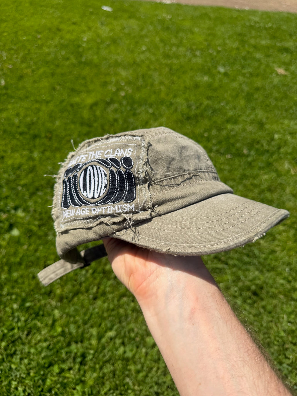 Unite The Clans Hat - Khaki Contrast Stitch