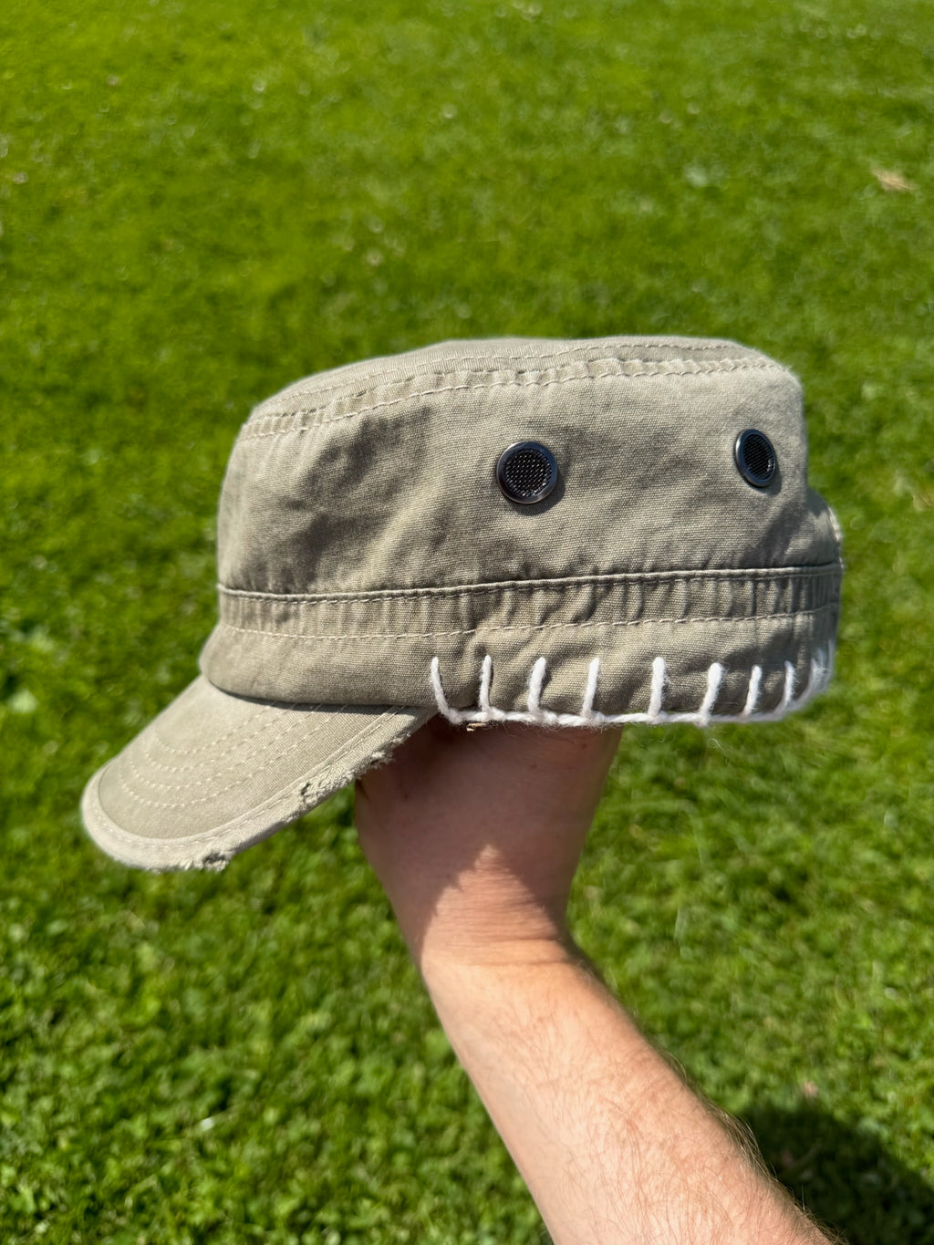 Unite The Clans Hat - Khaki Contrast Stitch