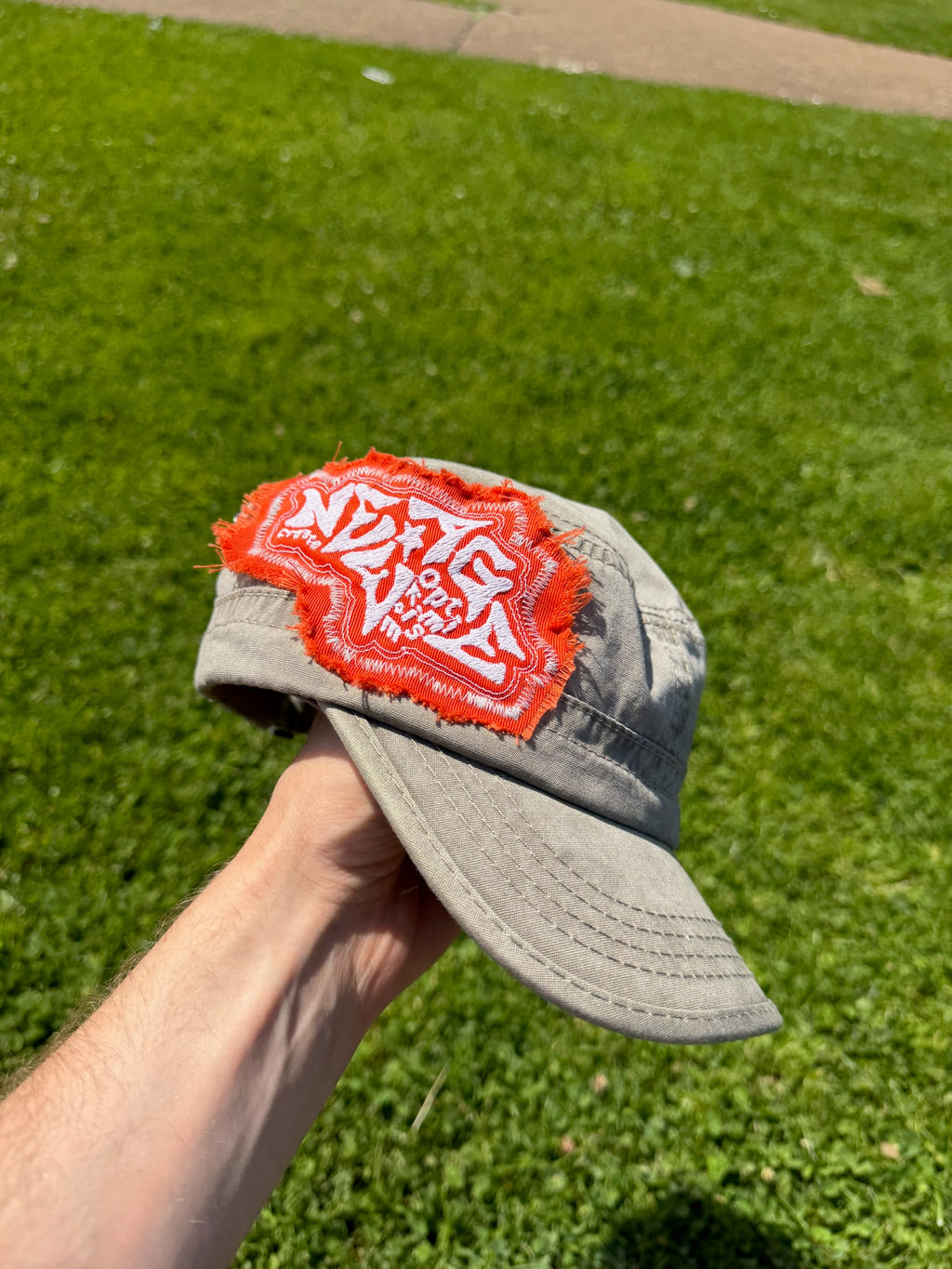 New Age Hat - Khaki + Orange