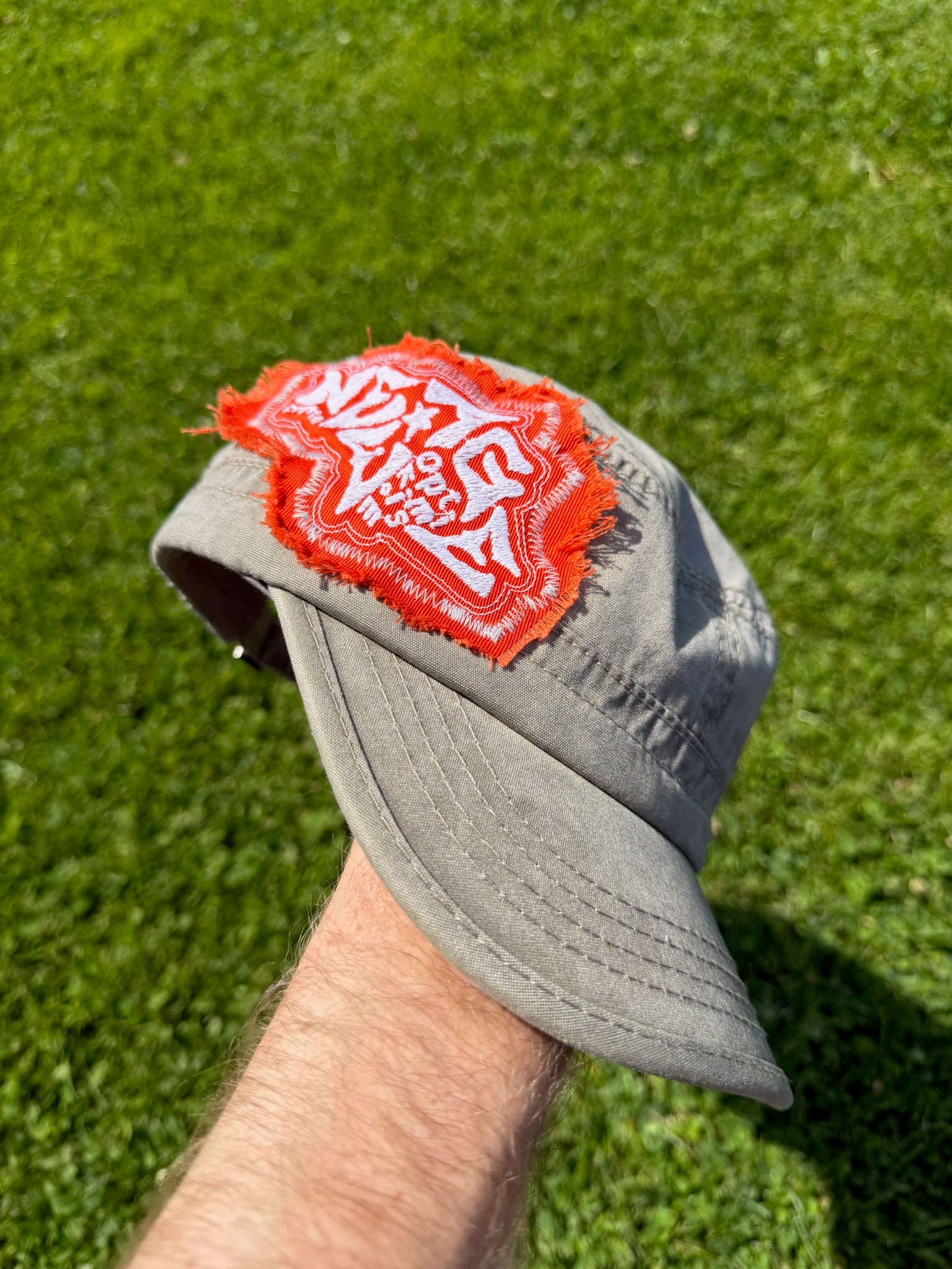 New Age Hat - Khaki + Orange